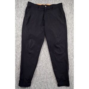 Macade Golf Pants Mens 32S Black Slim Fit Tapered Ankle Zip Performance Chino